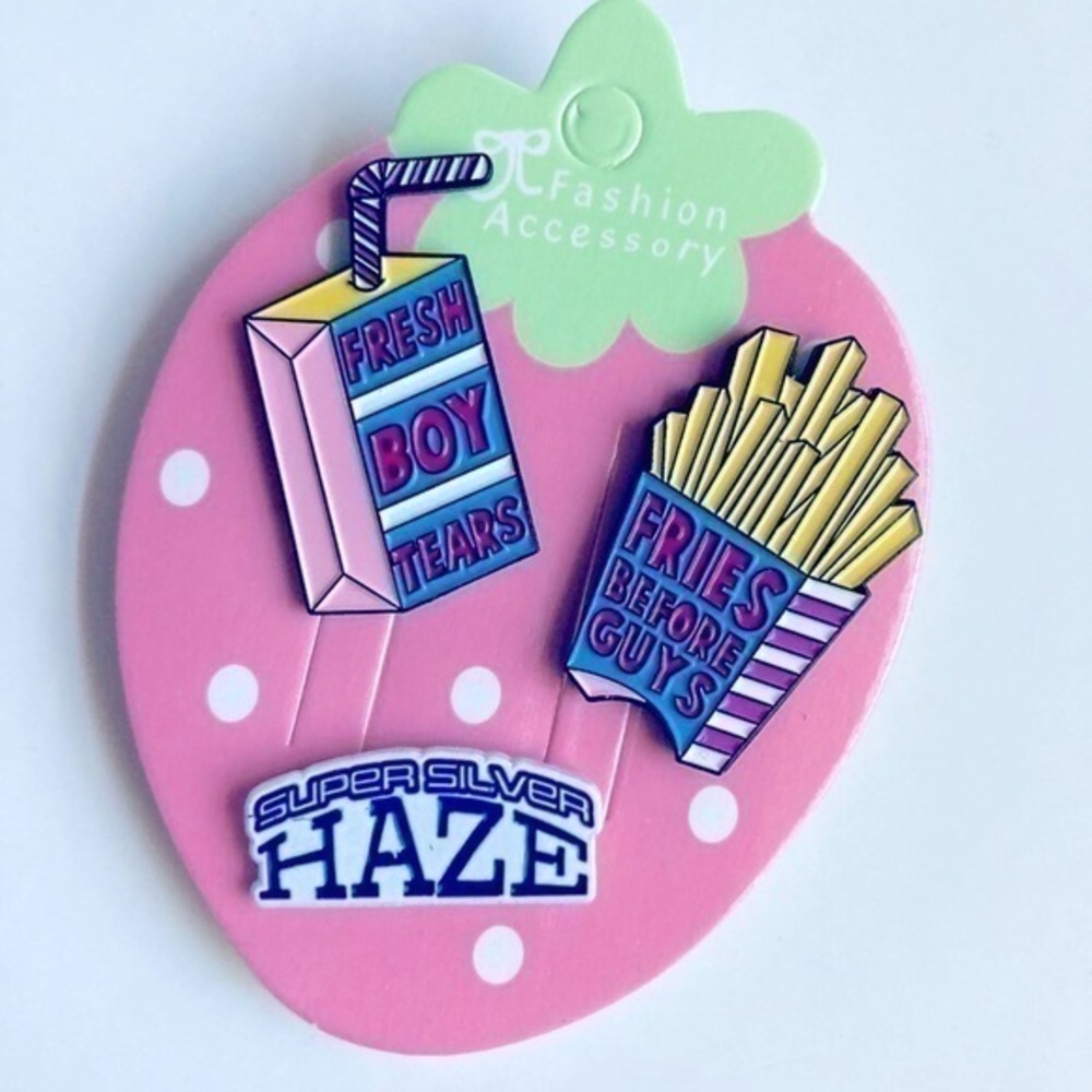 🍒 5/$25 🍒 Enamel Pins Fries Before Guys